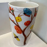 Butterfly-vase coloured h.12 d.7 per 24